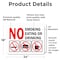 Signmission No Smoking Eating or Drinking with Graphic OSHA ANSI Sign, Vinyl Decal, 24in W x 18in L, 2PK OS-2PACK-MISC-D-1824-L-19502 - alternate 3